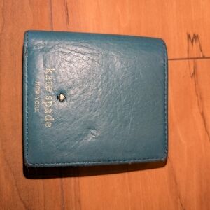 kate spade Teal Leather Wallet